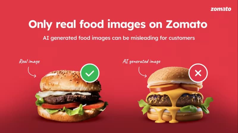 Zomato Bans AI generated food photography