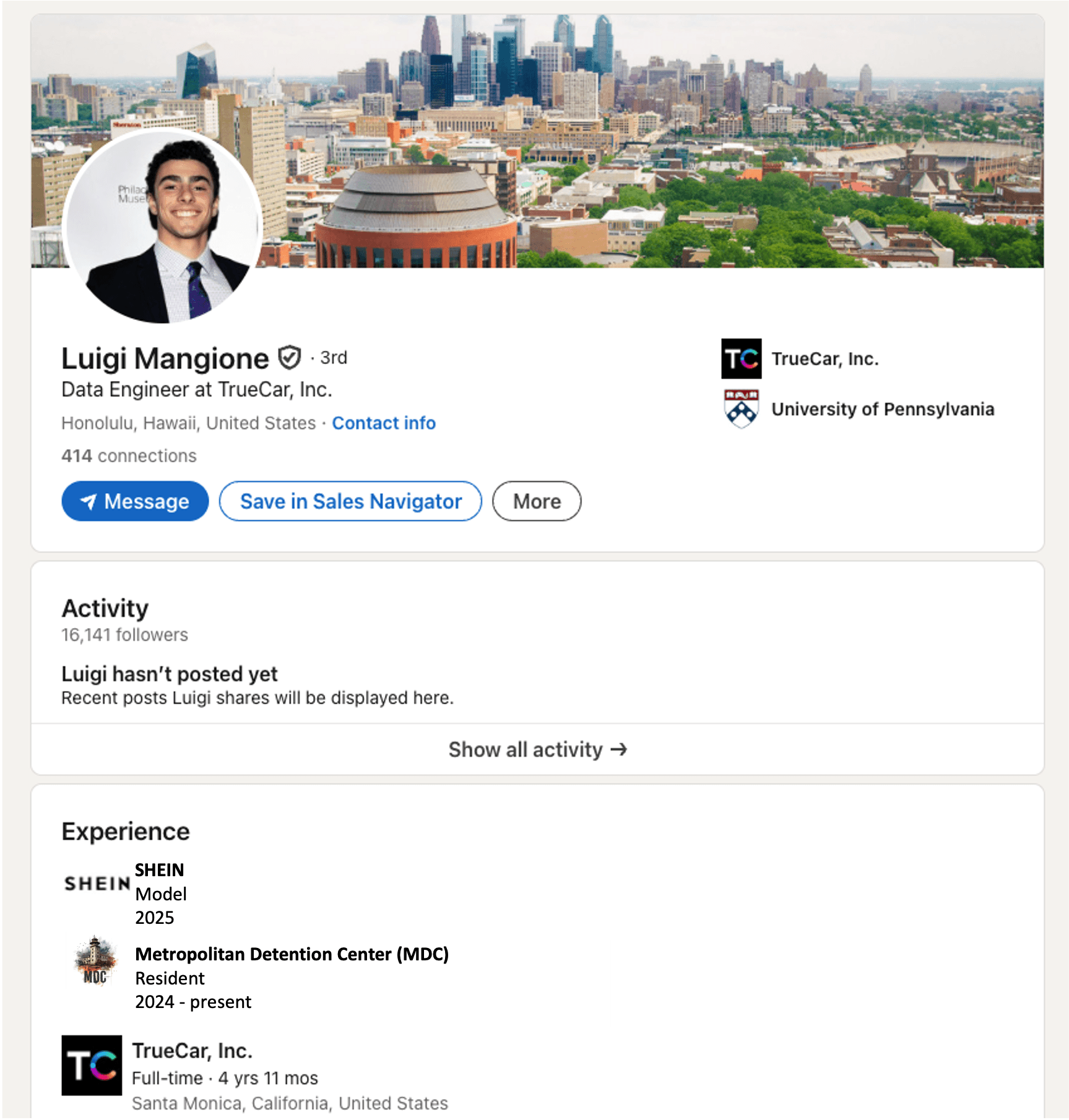 Luigi Mangione AI LinkedIn Luigi Mangione AI LinkedIn